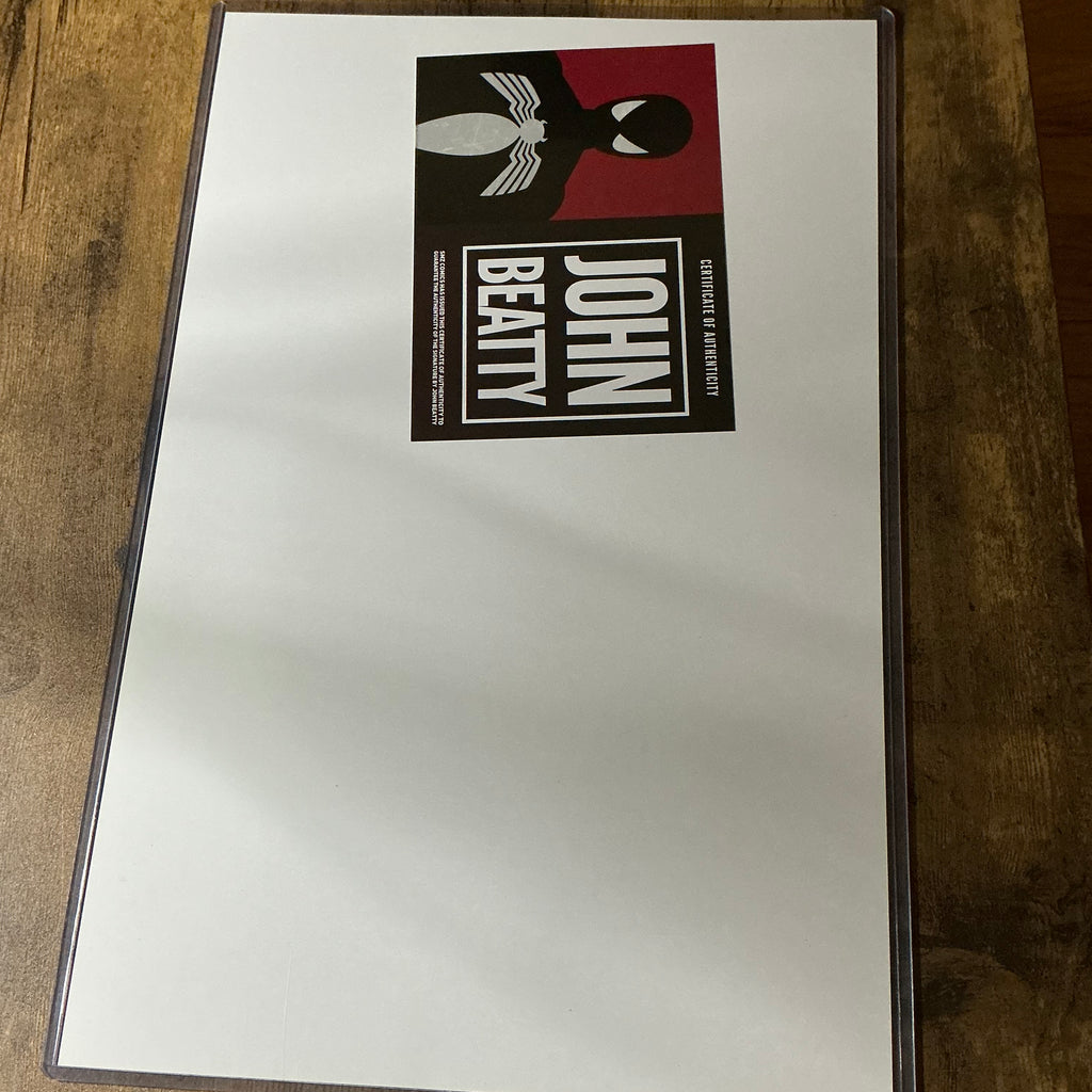 11x17 wolverine and captain America signed print