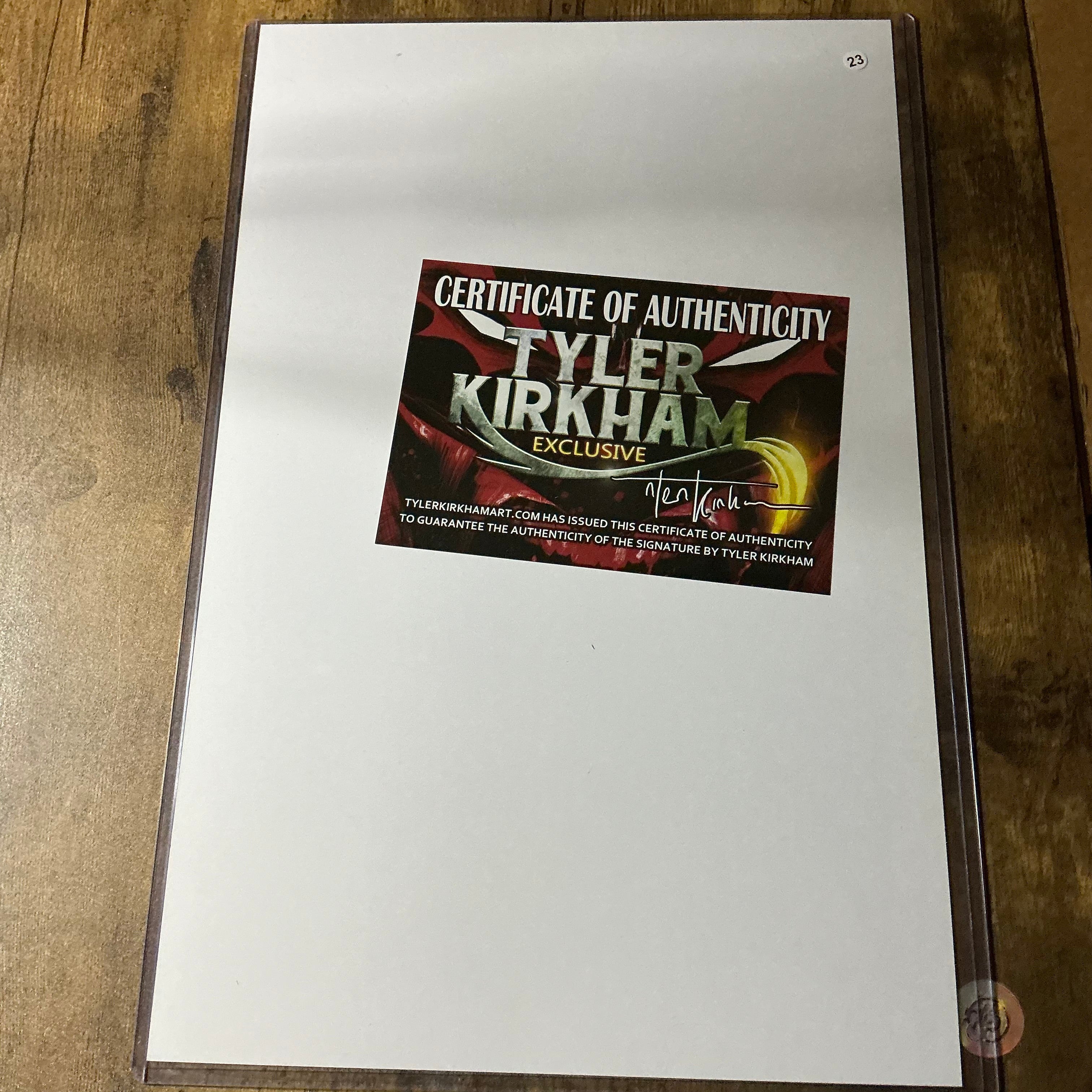 11x17 Batman who laughs signed Tyler Kirkham