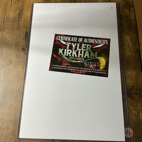 11x17 Batman who laughs signed Tyler Kirkham