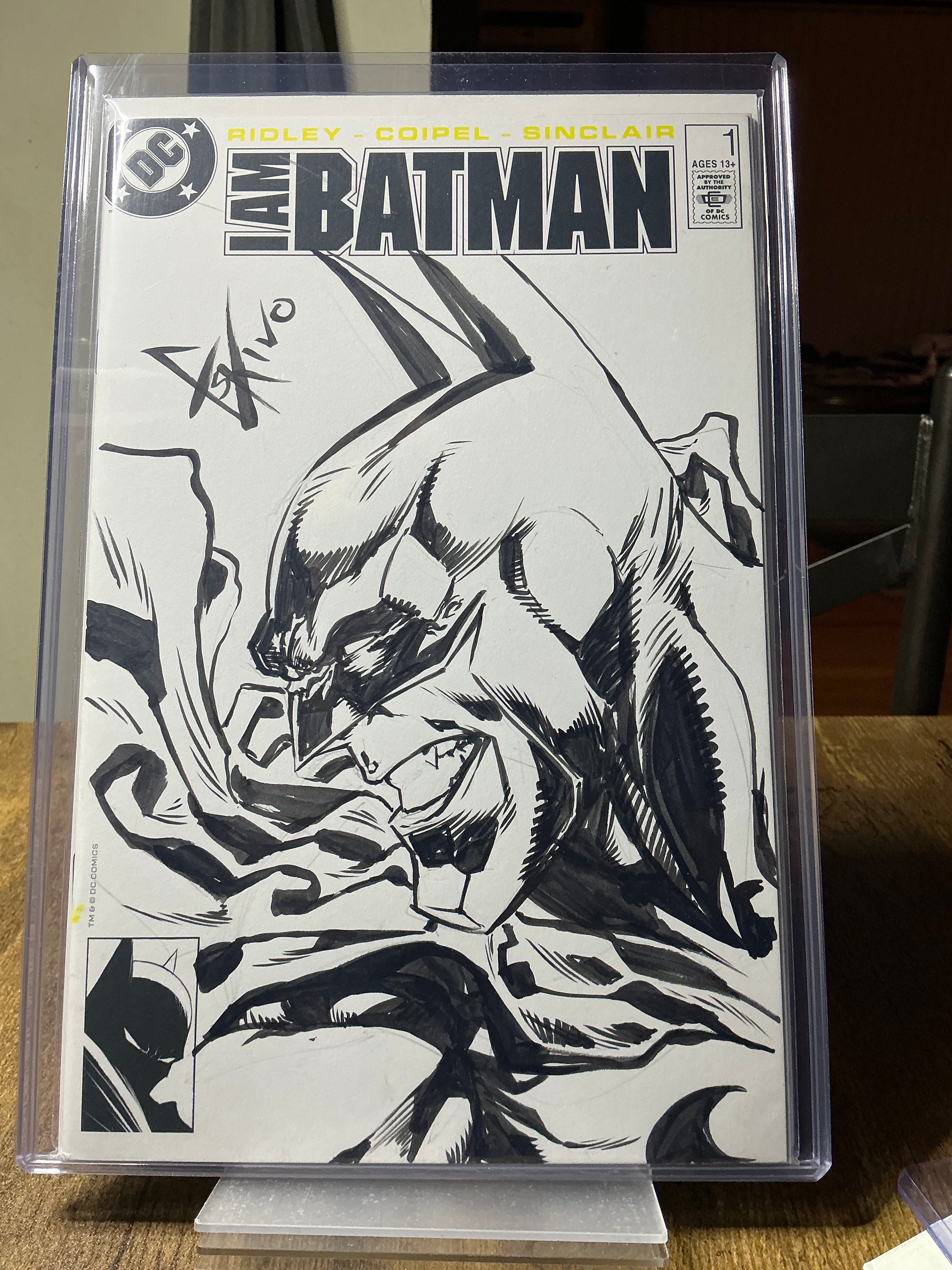 Batman B&W Sketch cover