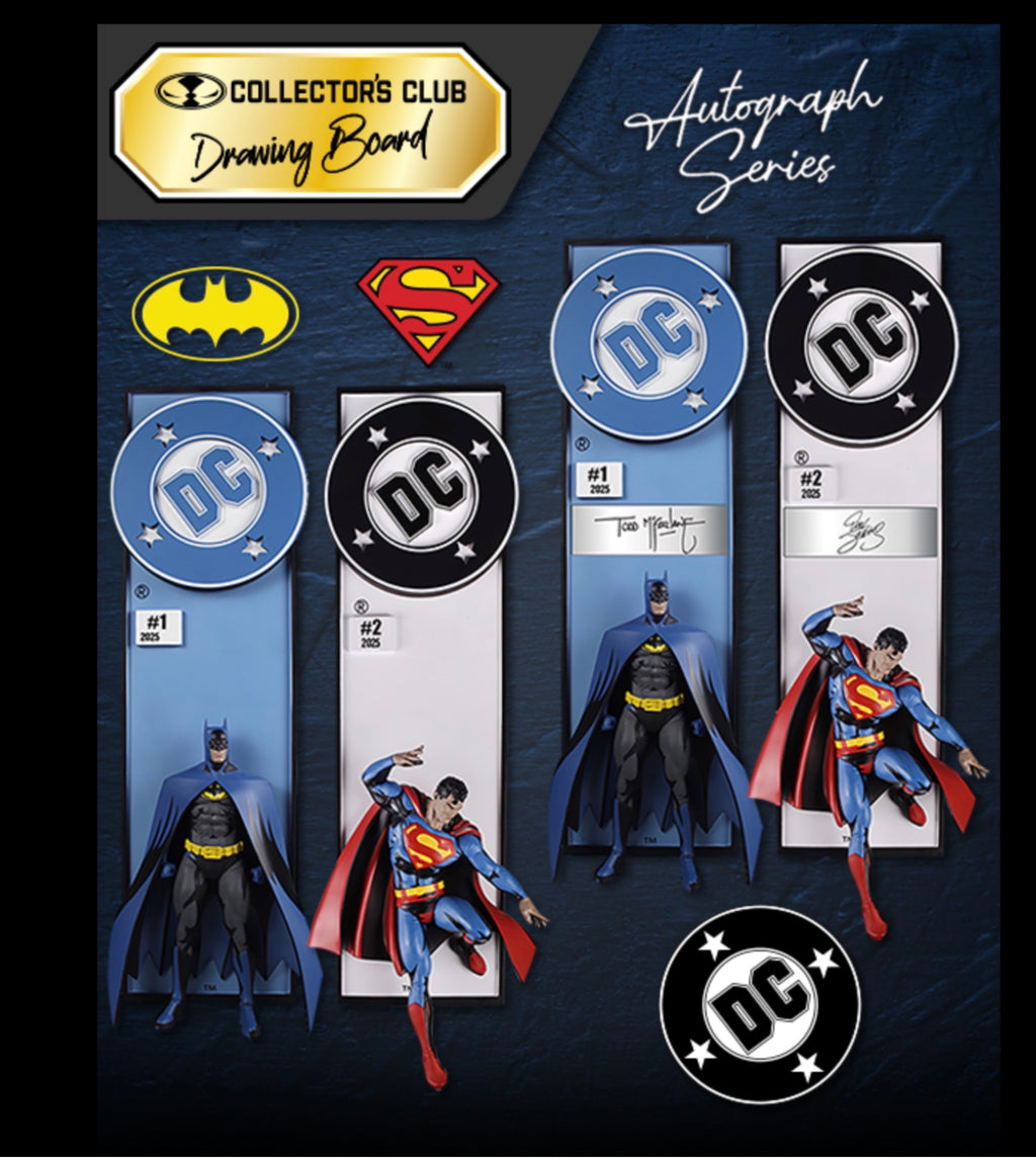 Signed Dan Jurgens Superman Comic Book Corner Box Wall Art