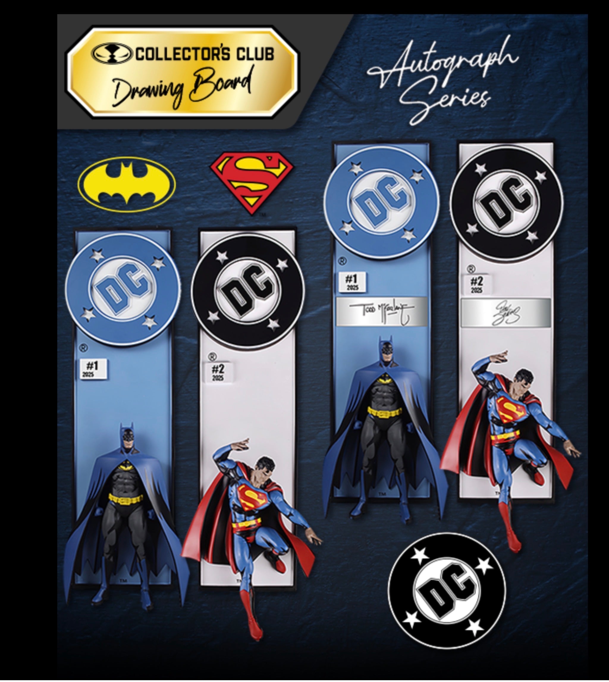 Signed Dan Jurgens Superman Comic Book Corner Box Wall Art