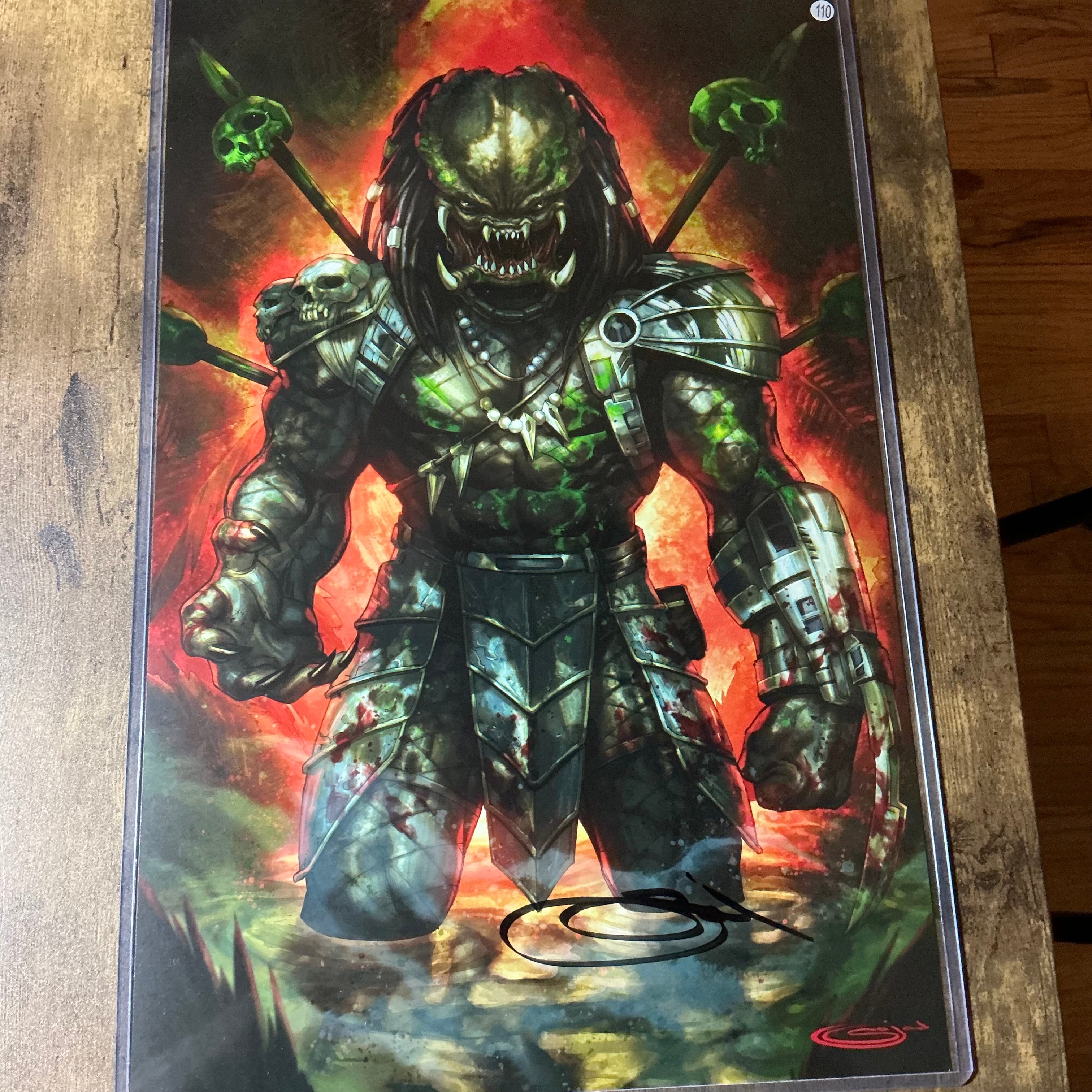 11x17 predator signed print