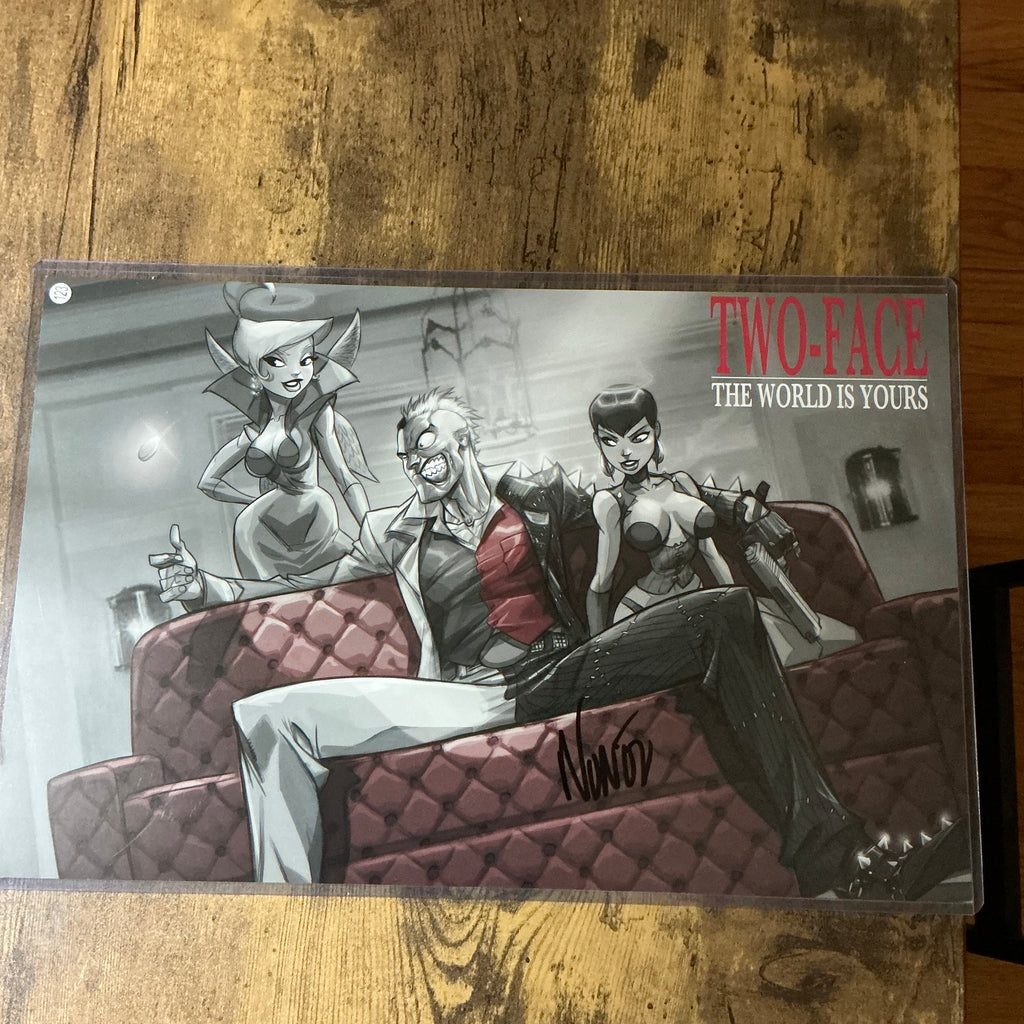 11x17 Two Face signed print