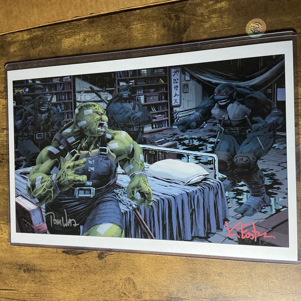 11x17 TMNT twice signed print