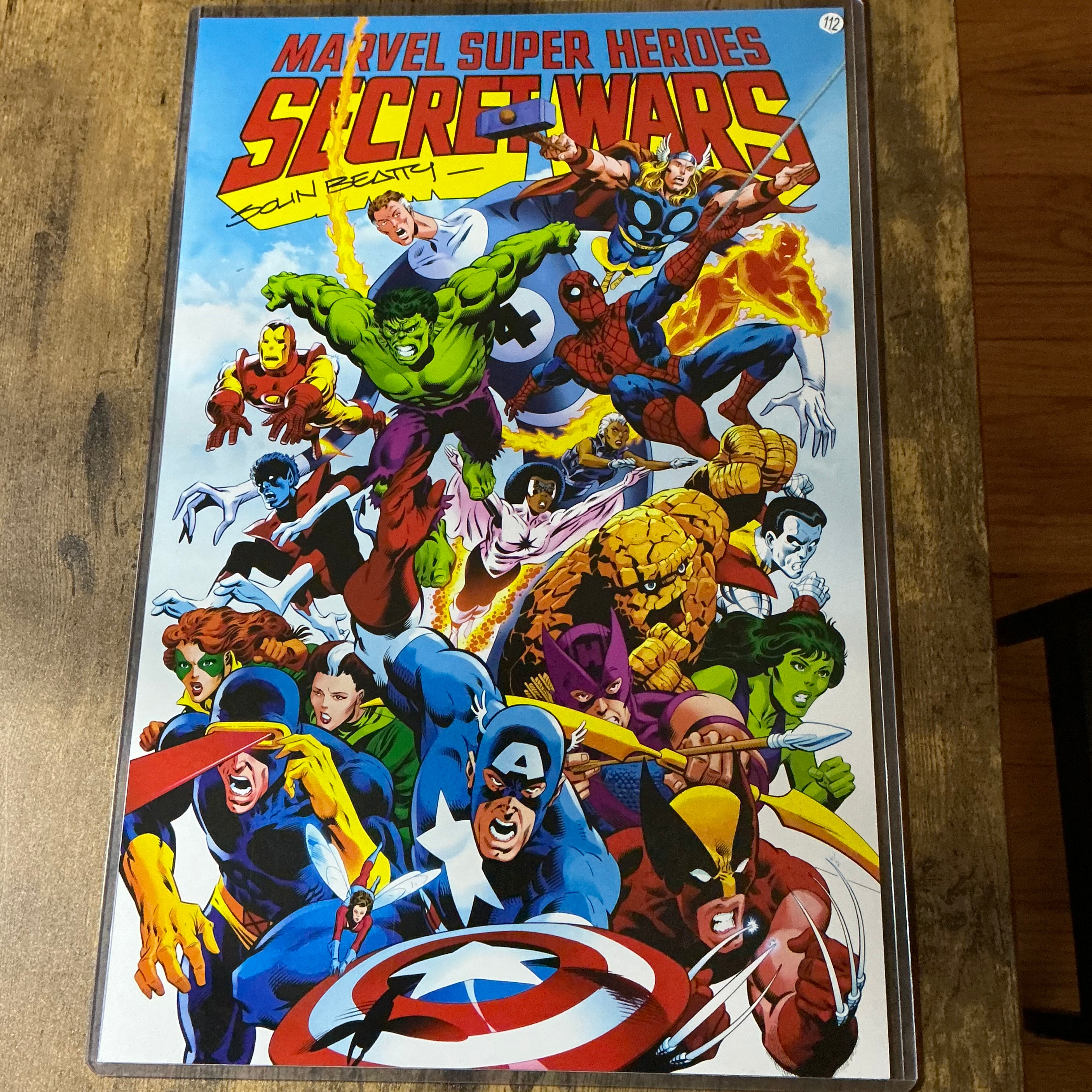 11x17 secret wars signed print