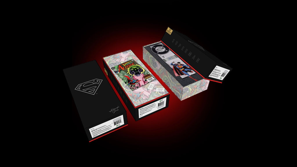 Signed Dan Jurgens Superman Comic Book Corner Box Wall Art