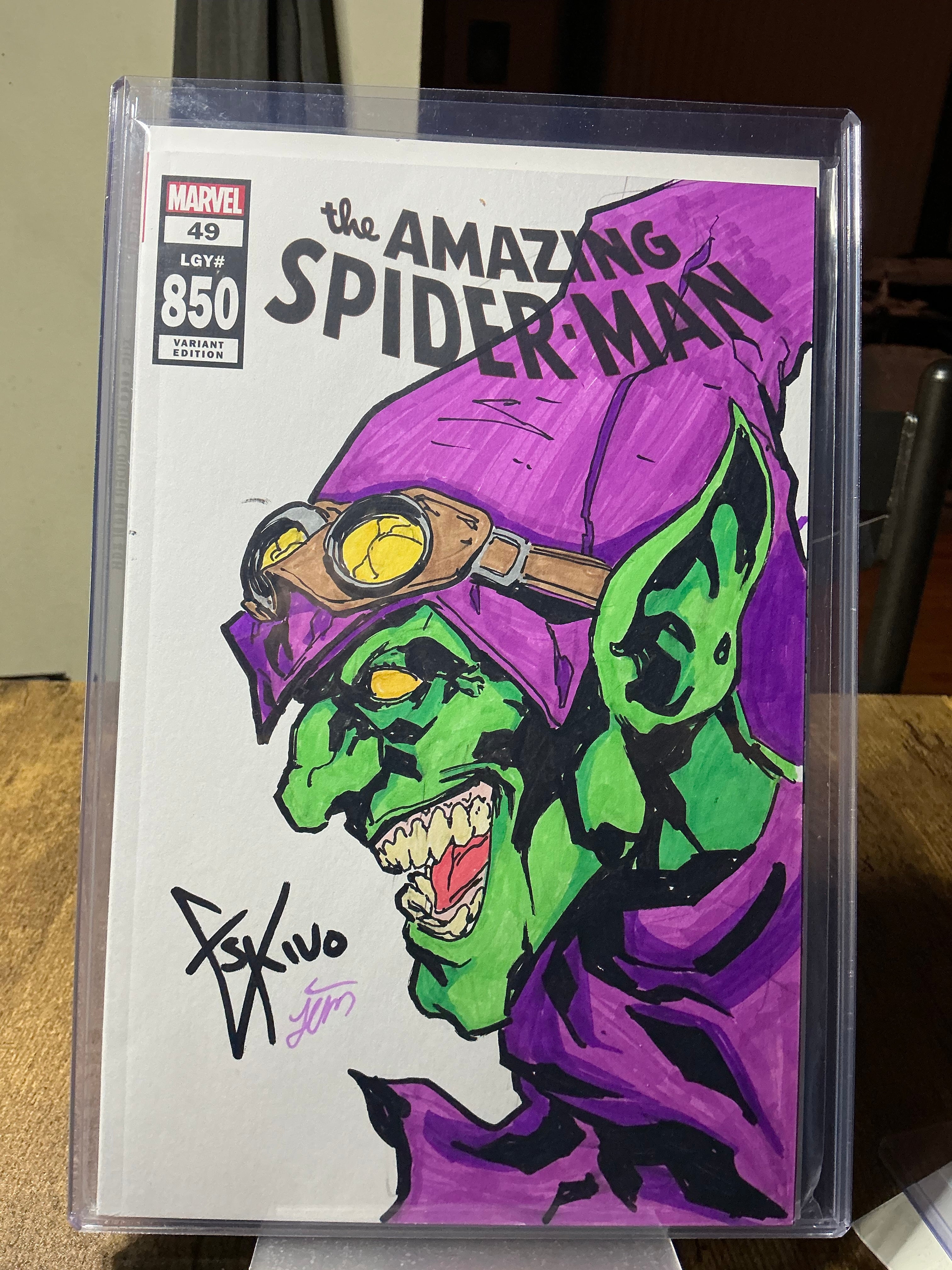 Green Goblin sketch vover