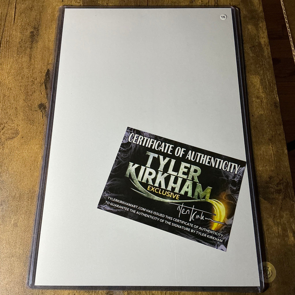 11x17 Venomized Hulk Signed Tyler Kirkham print