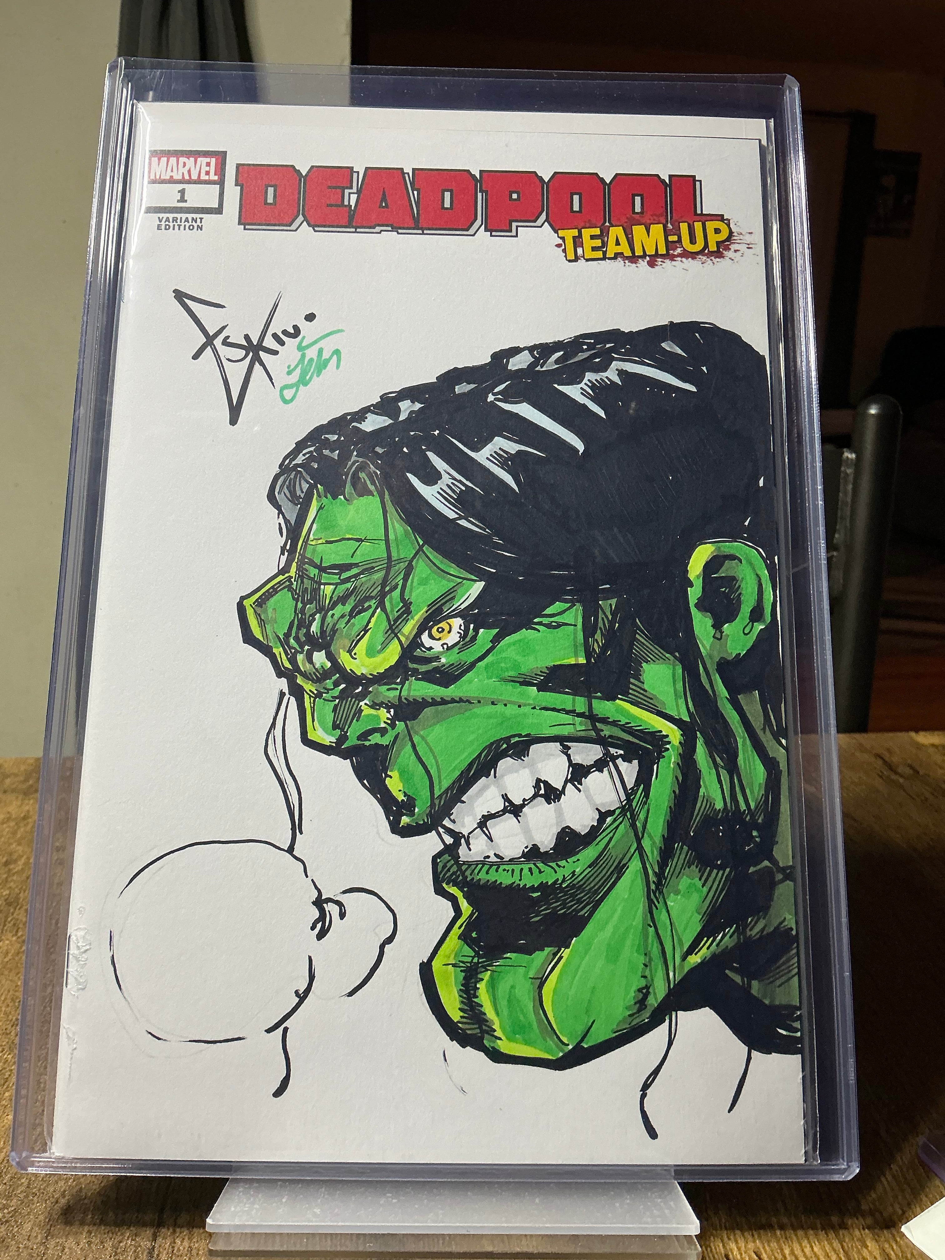 Incredible Hulk sketch cover