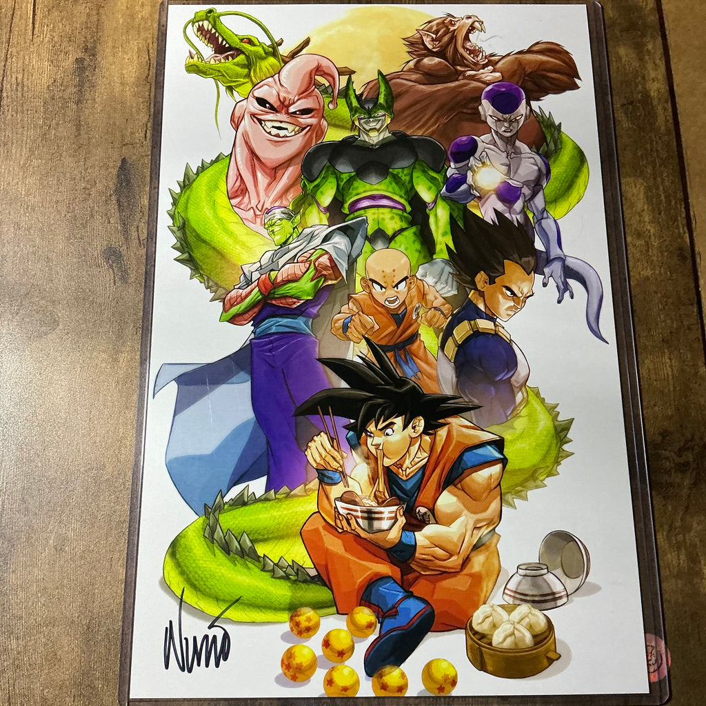 11x17 dragon ball signed print