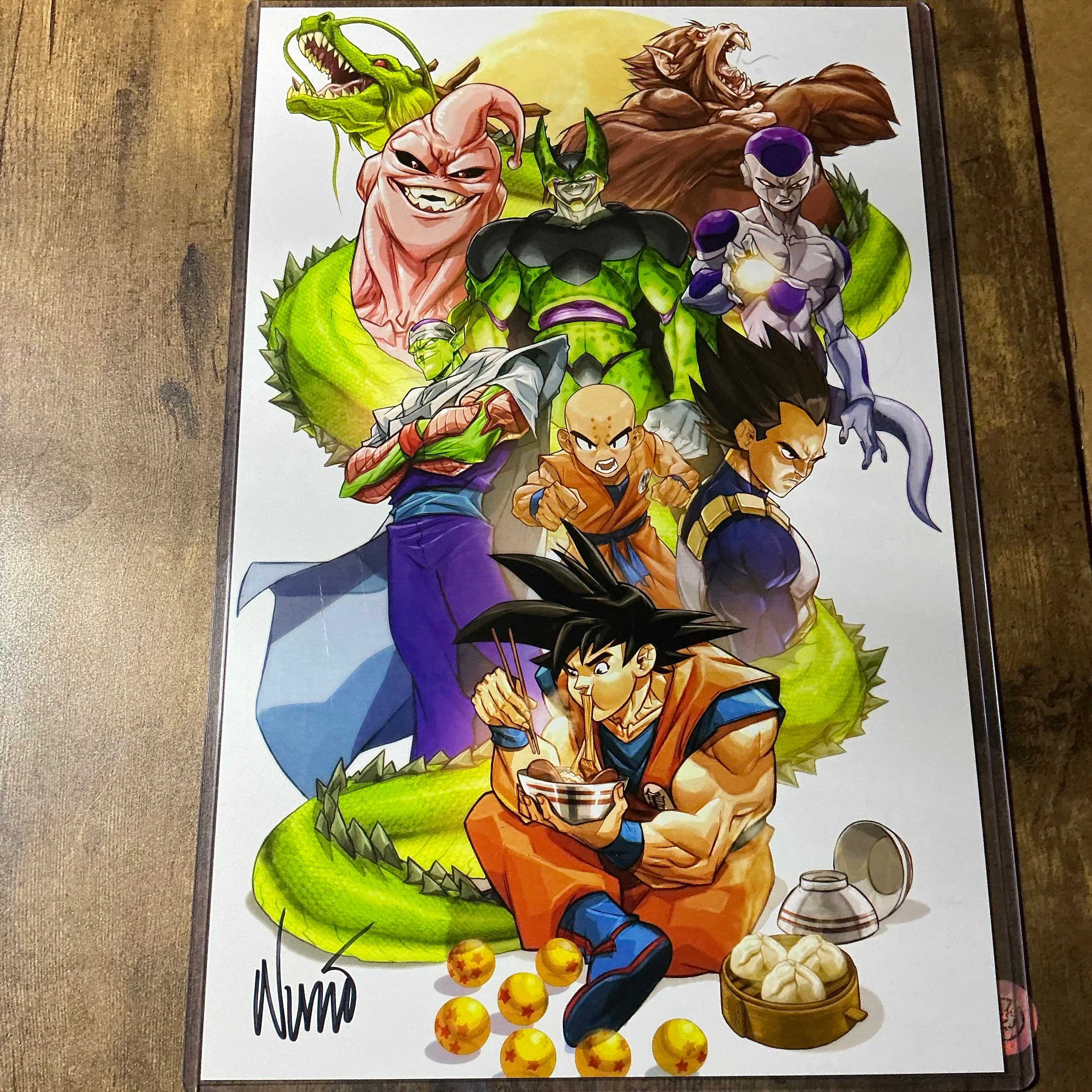 11x17 dragon ball signed print